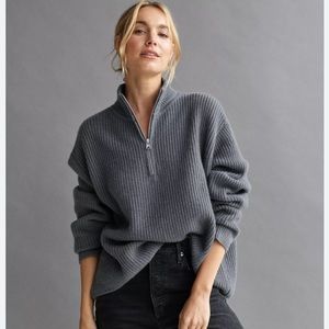 NWOT Jenni Kayne Cashmere Half Zip